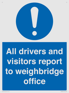 All drivers and visitors report to weighbridge office